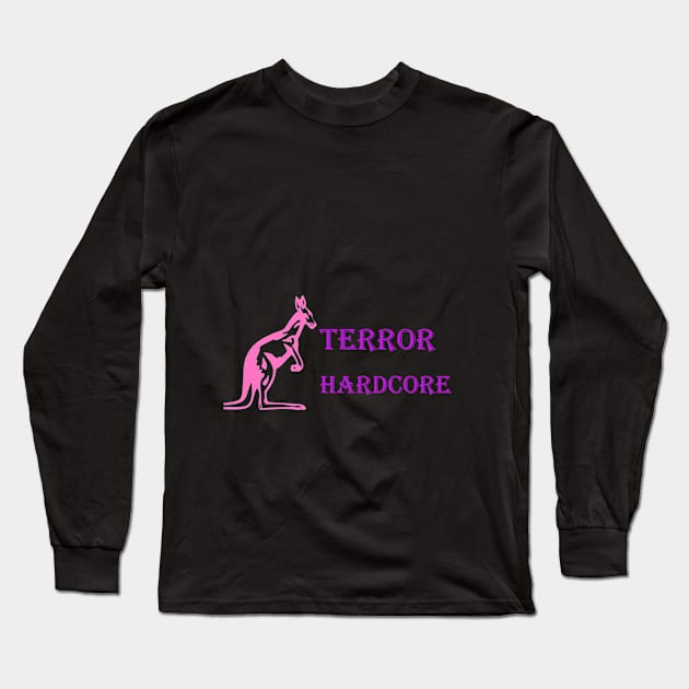 Terror Hardcore Hoodie Long Sleeve T-Shirt by Denise2605